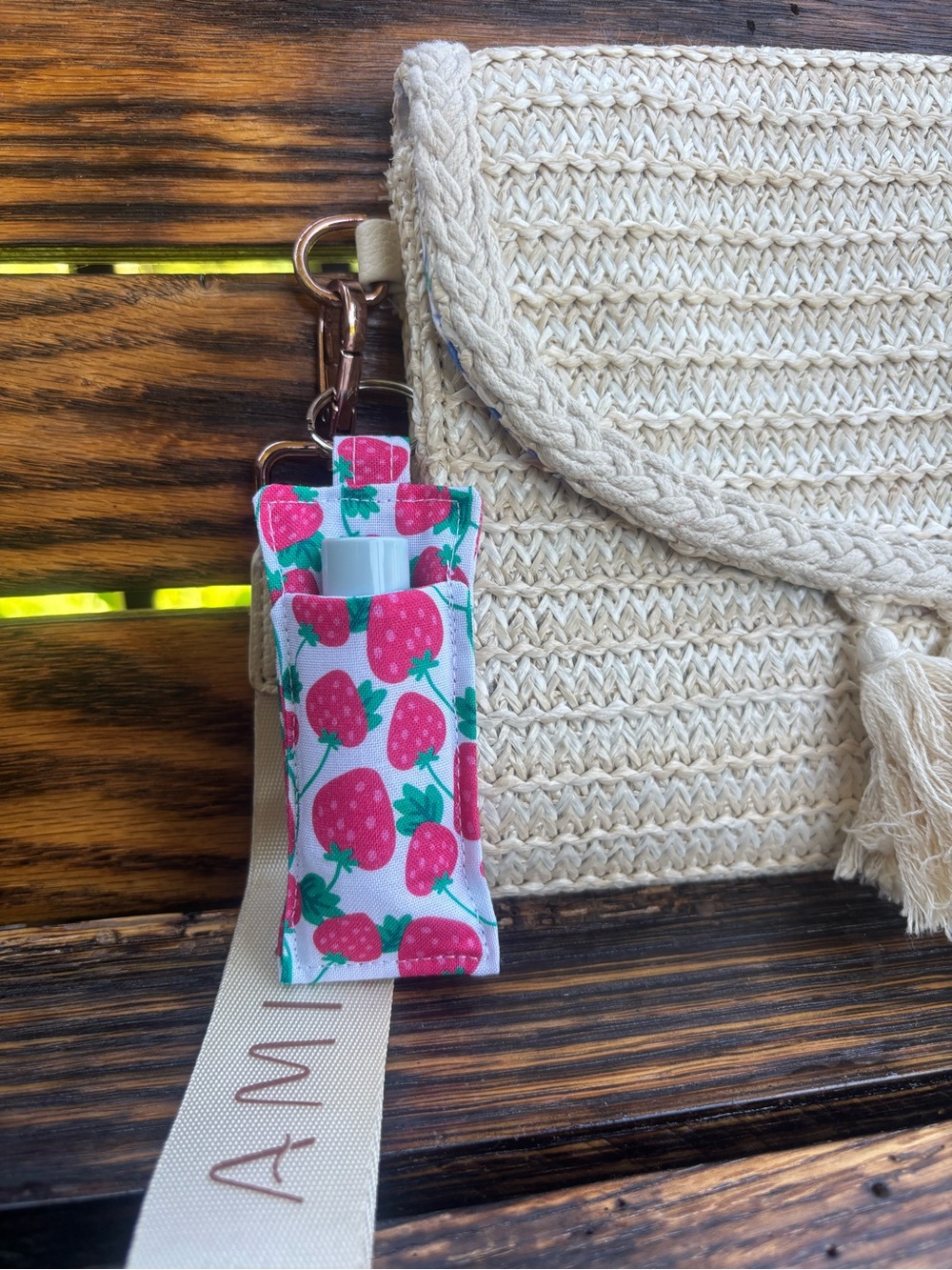 Fruit Keychain Chapstick Holder